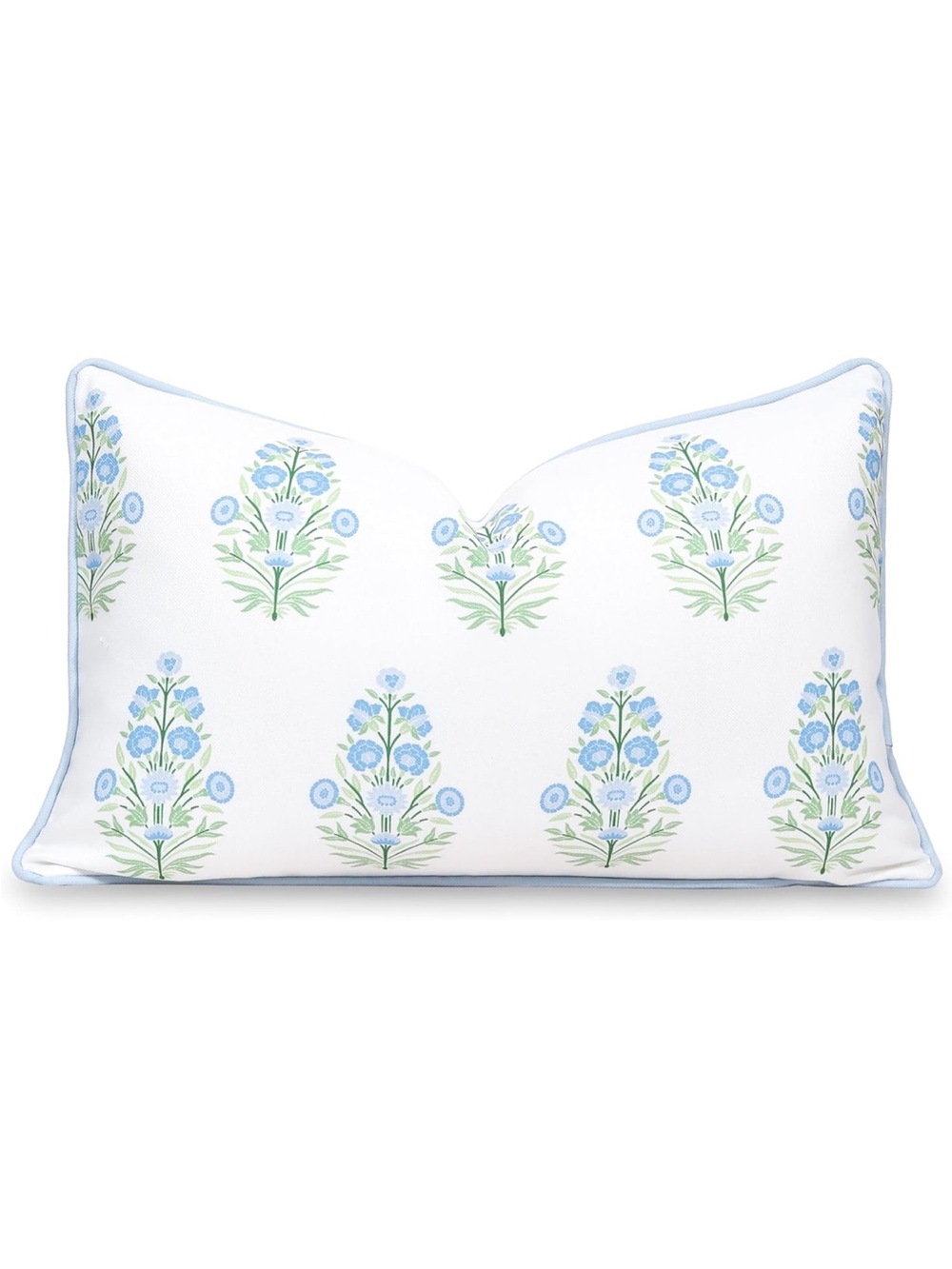 Coastal Patio Indoor Outdoor Lumbar Pillow Cover Only, 12"x20" Water Repellent